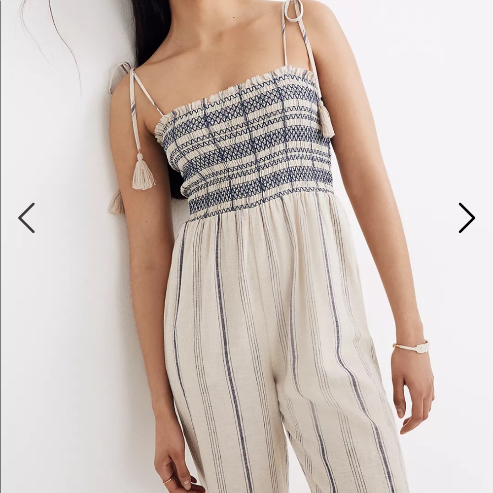 Madewell smocked cami jumpsuit NWT